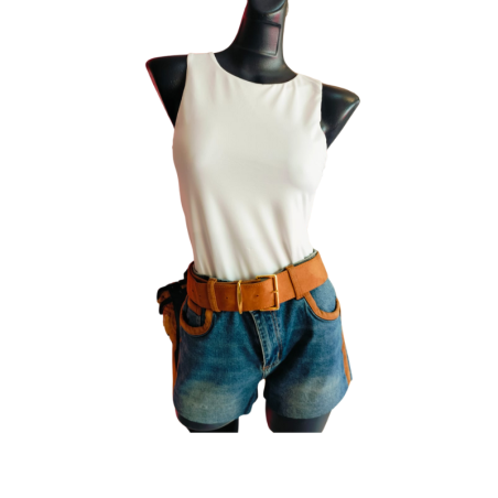 Short Mezclilla Tipo Vaquero con Cinto