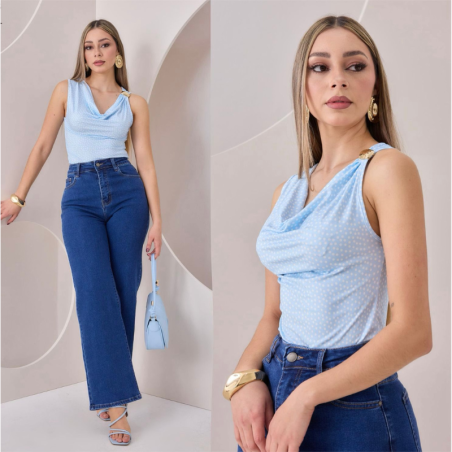 Blusa Lunares /Herraje