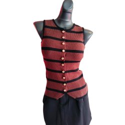 Blusa Sin Magas Rayas